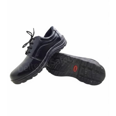 Industrial Safety Shoes Black Derby Style Single Density PVC Outsole Manufacturers, Suppliers in India