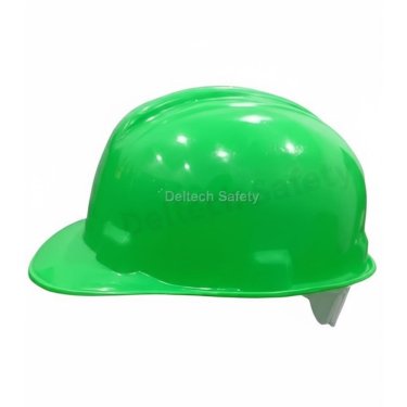 Green Ratchet Adjustment Safety Helmet with UV and Shock Protection Manufacturers, Suppliers in India