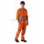 Orange Industrial Coverall Shirt Pant Set with High Visibility Reflective Tape Manufacturers, Suppliers in India