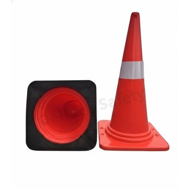 Traffic Management Cone 750 mm with Rubber Base Support Manufacturers, Suppliers in India